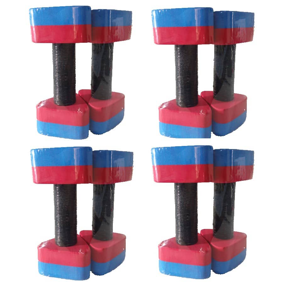 4 Pares Halter Original Hidro 1 Kg a 2 Kg No Plastico - 8 Halteres Profissional Promoção