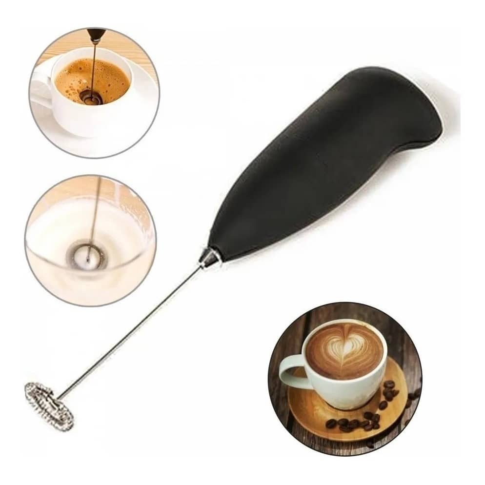 Mini Mixer Elétrico Portátil Batedor de Ovos e Café Espumador de Leite – Cores Sortidas a Pilha