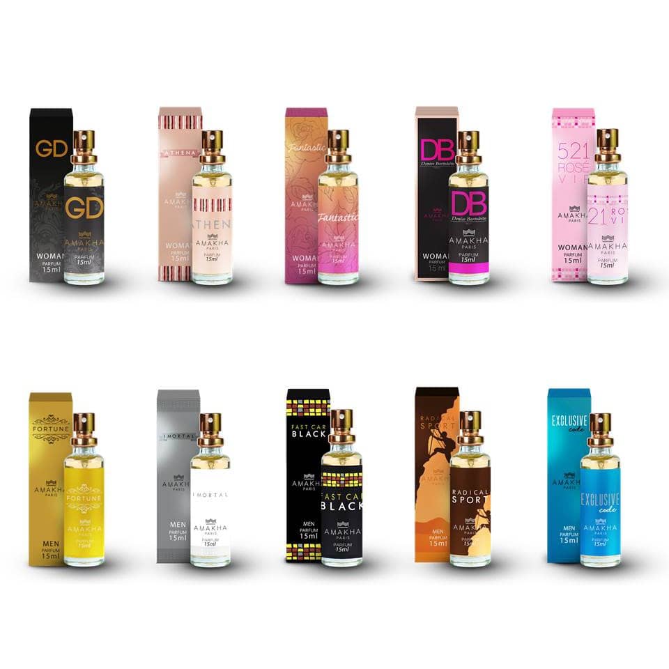 200 Perfumes de Bolso 15ml - Amakha Paris