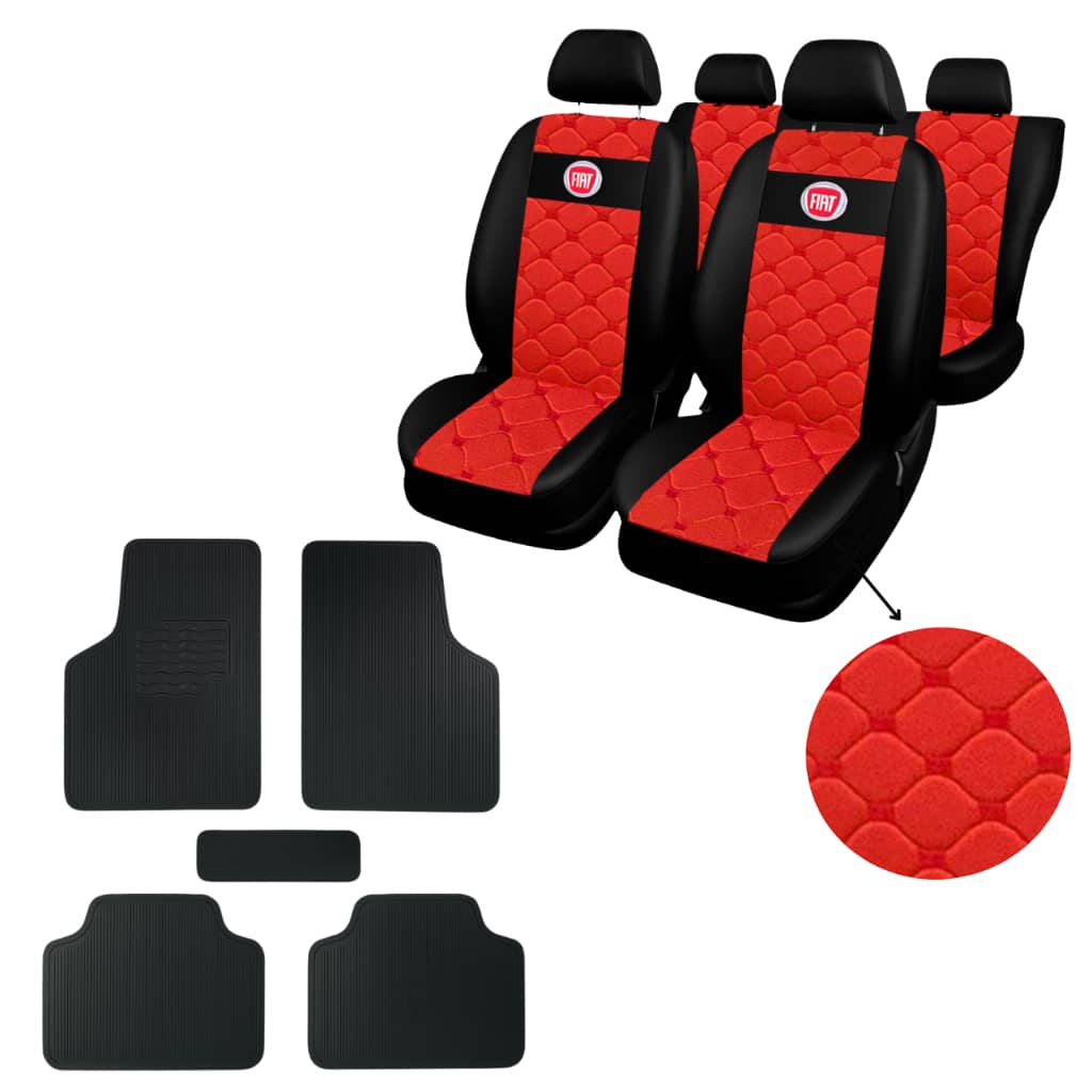 kit Capa De Banco Automotivo Carro Siena Uno Palio tapete de carro automotivo borracha Promoção