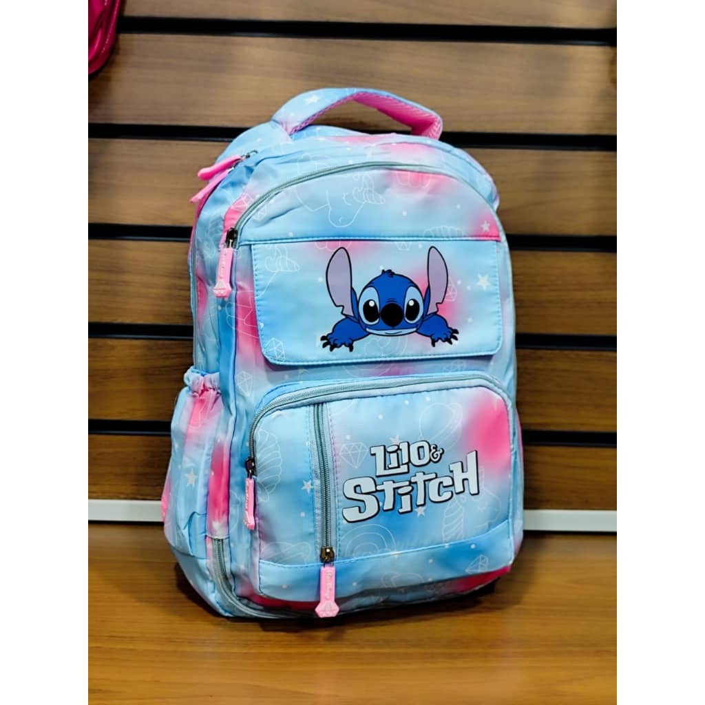 Mochila Grande Nylon Impermeável Escolar Faculdade Femenina - stitch mochila infantil mochila grande