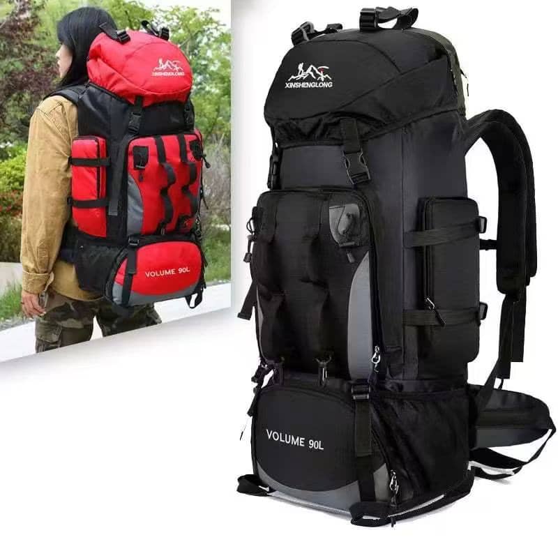 Mochila Trilha Viagem Reforcada 90l Mochila Camping Cargueira Mochila  Impermeável