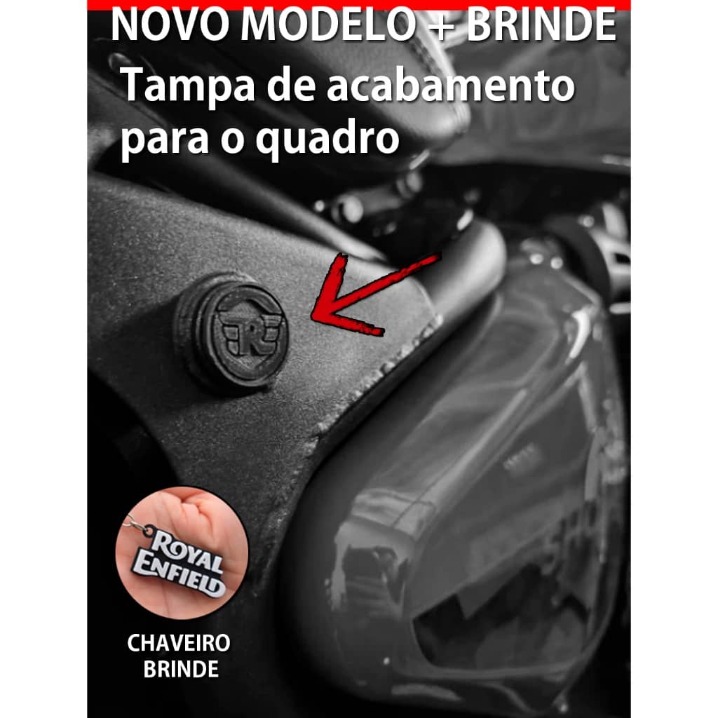 Tampa de acabamento para Quadro Royal Enfield Super Meteor ou Shotgun 650 - PROMOÇÃO "PAR"