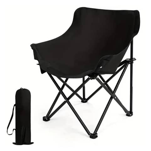 Cadeira De Camping Portátil Dobrável P/Camping Caça E Pesca Resistente