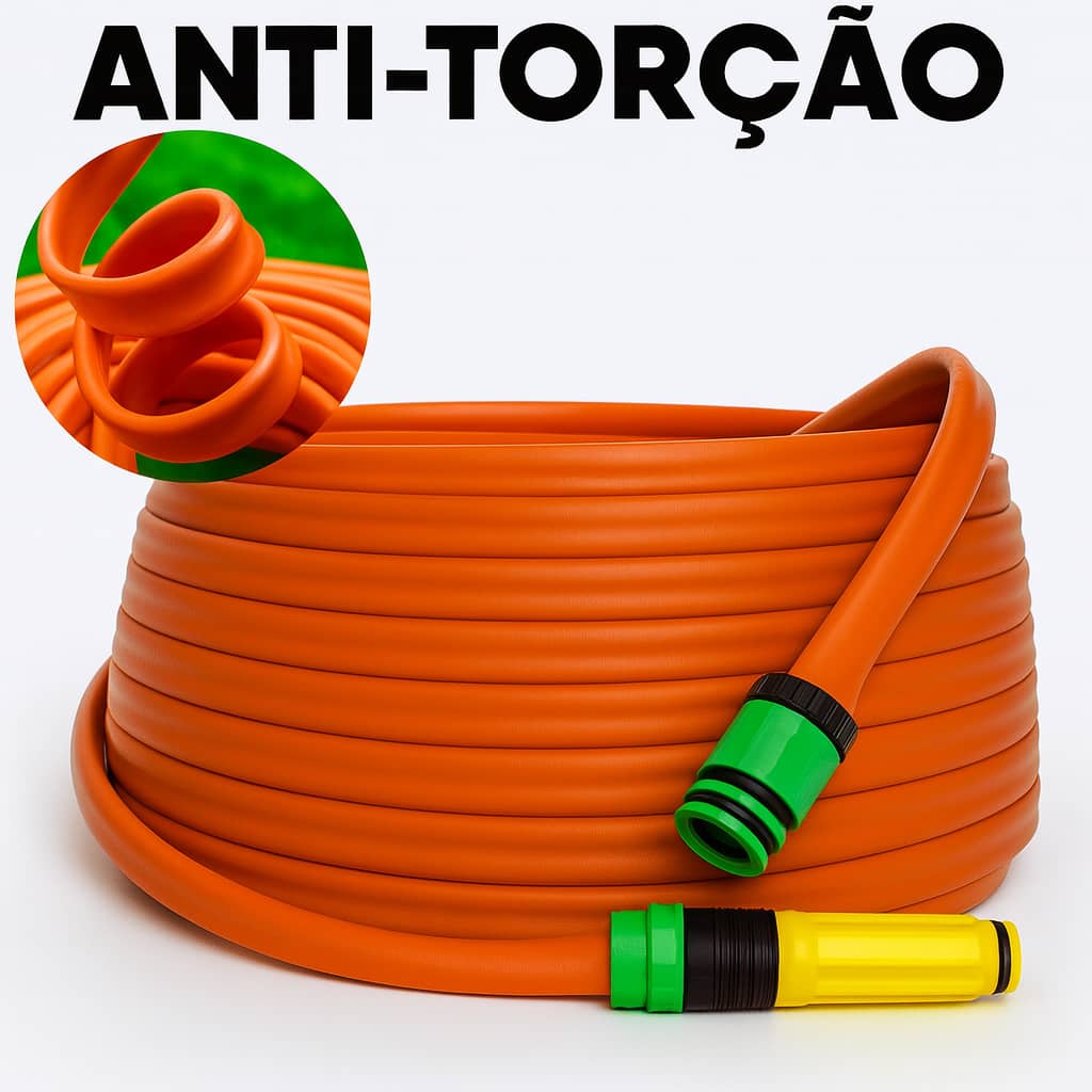 Mangueira de Jardim Anti Torção Não Dobra Reforçada 5/10/15/20/25/30/35/50 Metros