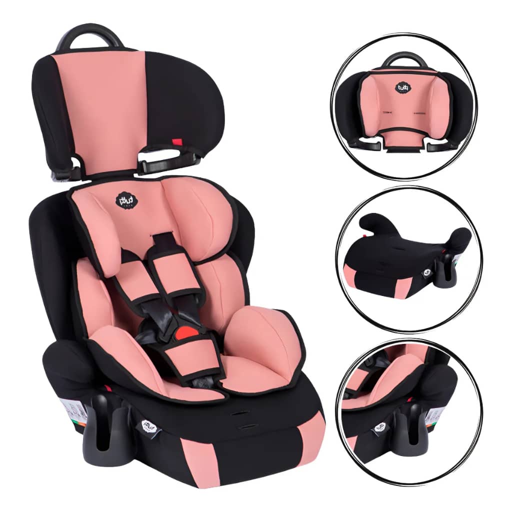 Cadeirinha Infantil Auto Carro Versati Tutti Baby 9 a 36kg Assento Cor Rose Baby