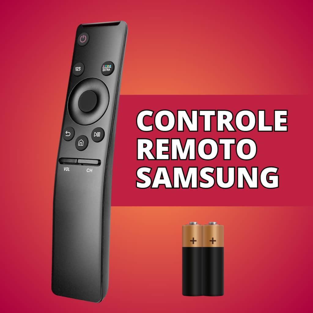Controle Compatível Com Samsung Smart TV Com Ou Sem Pilhas - Escolha Seu Kit