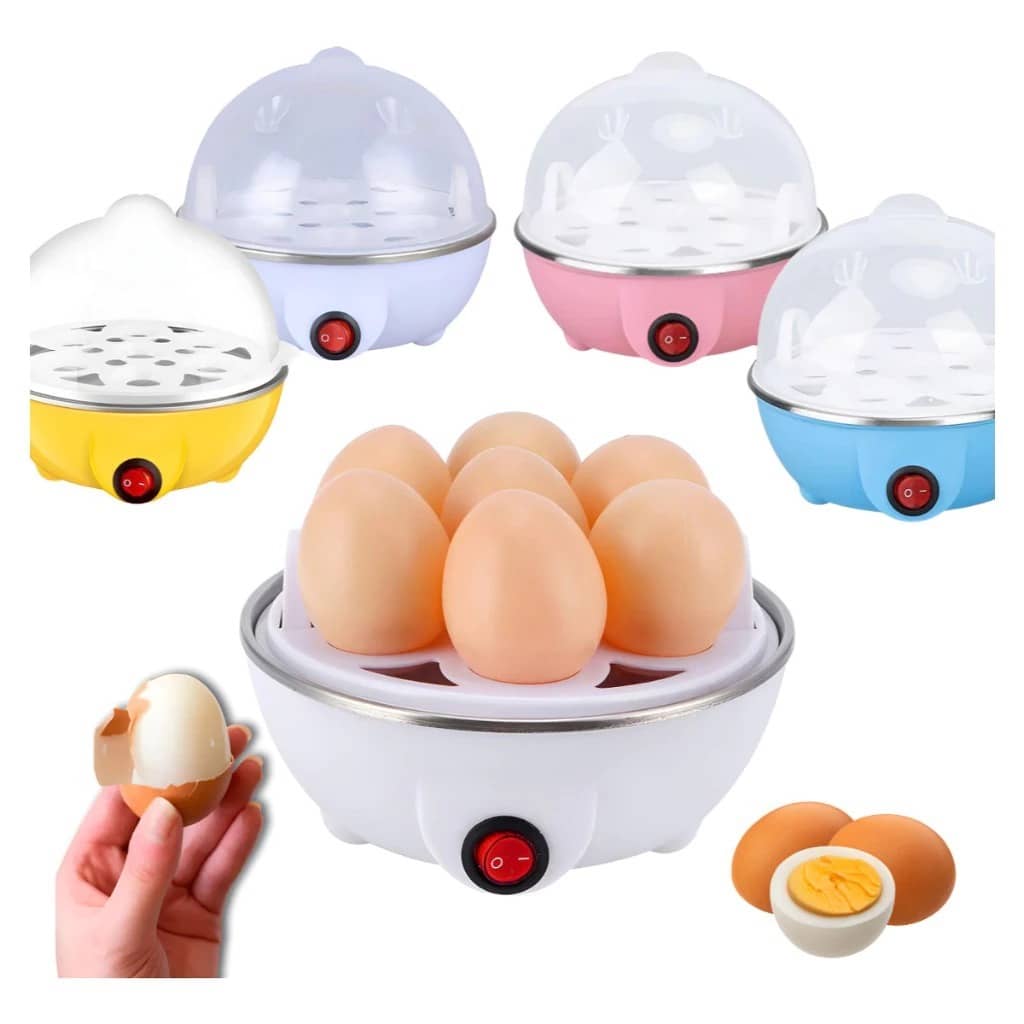 Cozedor de Ovos Elétrico Portátil Cozinha à Vapor 110V/220V Multifuncional