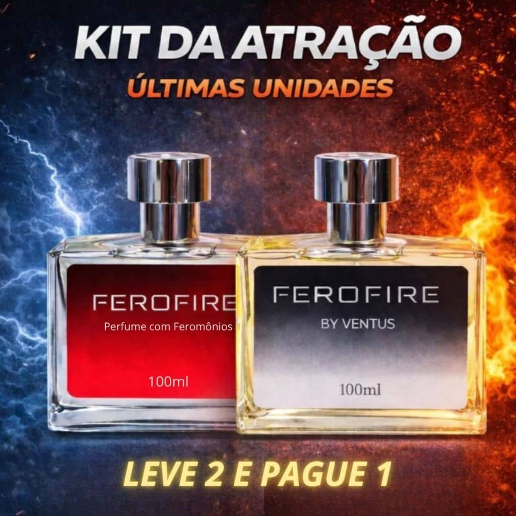Perfume Kit Promoção Ferofire 100ml + Ferofire By Ventus 100ml Leve 2 e Pague 1