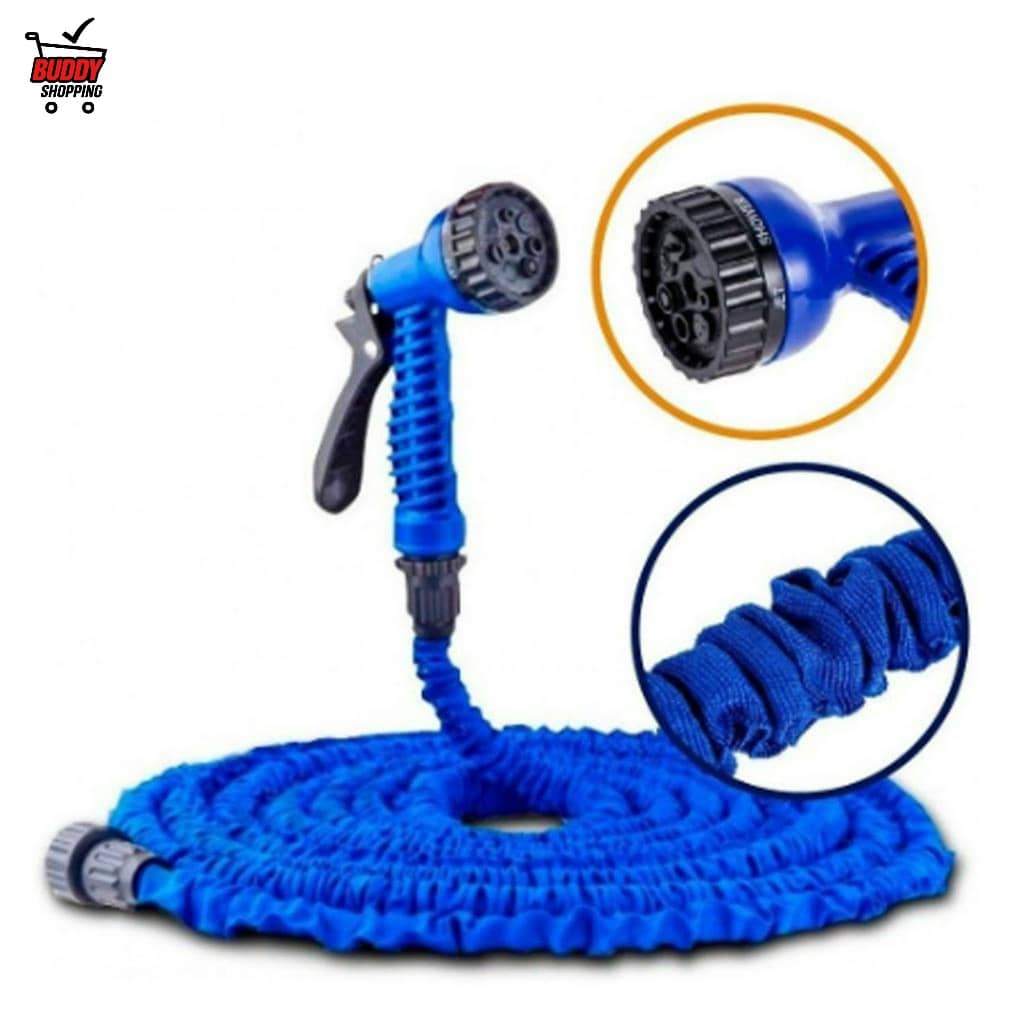 MANGUEIRA DE JARDIM 15M 30M 45M  Flexível 7 funções Jato Irrigação para Jardim Lavagem de Carro Luatek