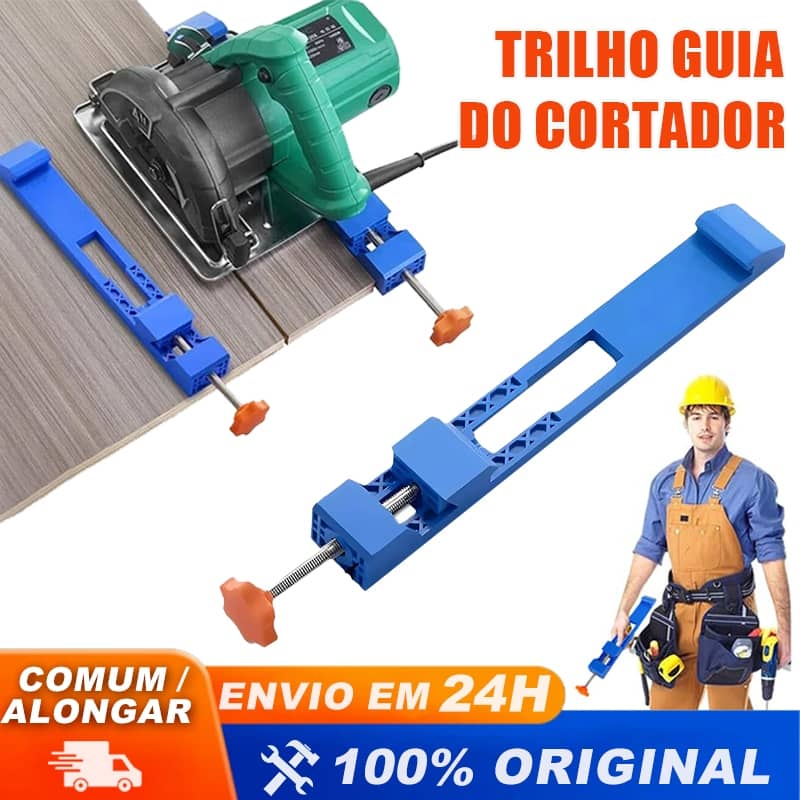 Guia Ajustável para Serra Elétrica Corte Rápido e Preciso em Madeira
