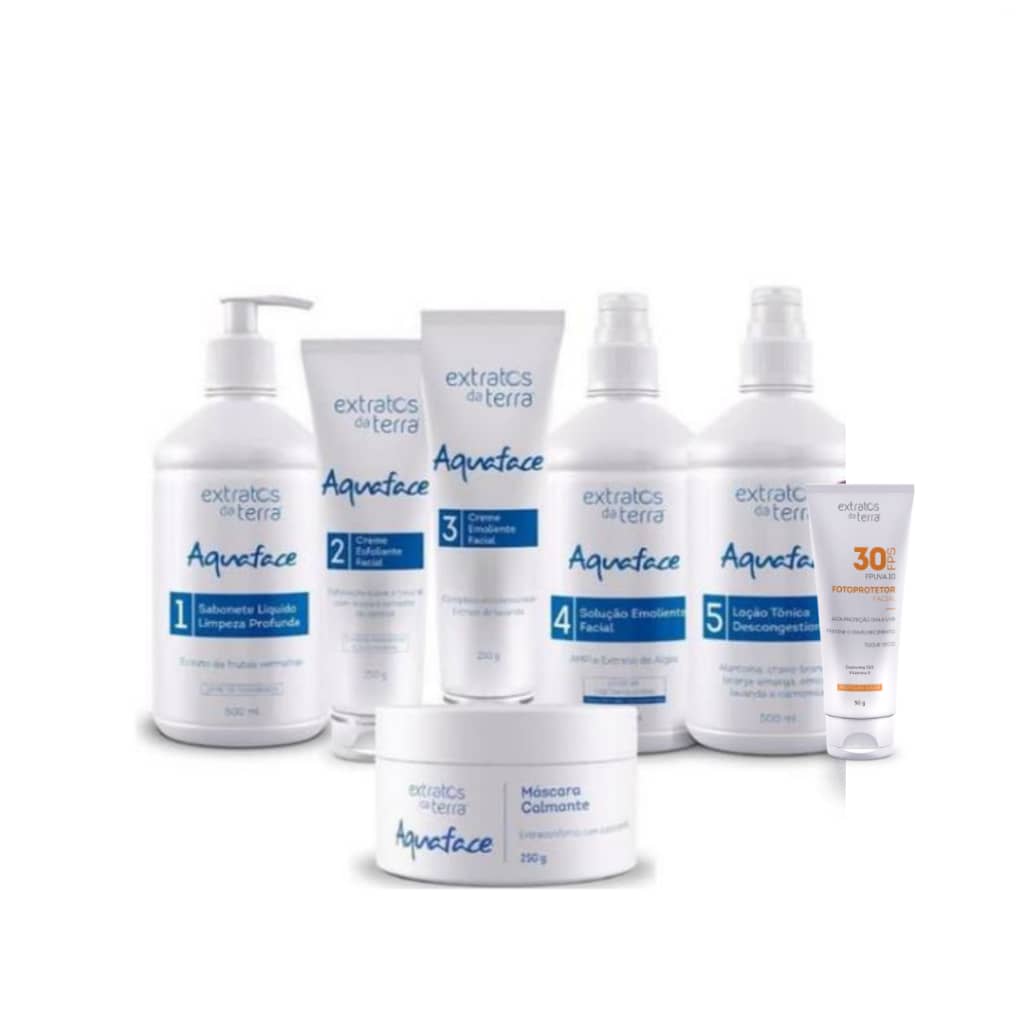 Kit Limpeza De Pele - Profunda E Superficial - FPS 20| Dermocosmético Vegano Extratos da Terra
