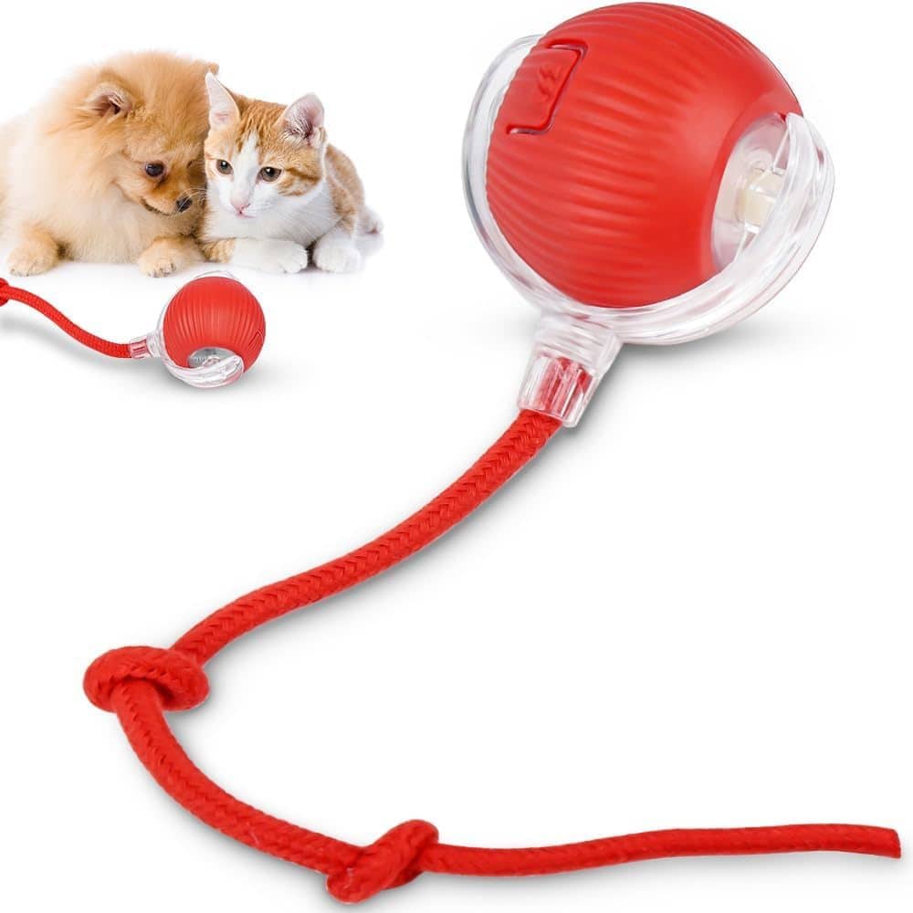 Função de despertar Brinquedos Inteligentes Para Gatos Bola De Rolamento Automática Cauda Falsa Recarregável Elétrico