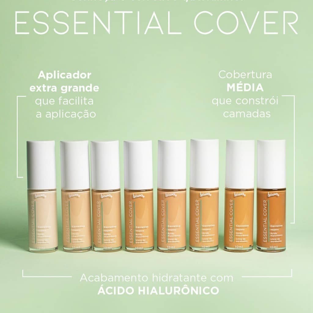 Super Promoção Corretivo Líquido Essential Cover – Luisance, Alta Cobertura e Acabamento Natural