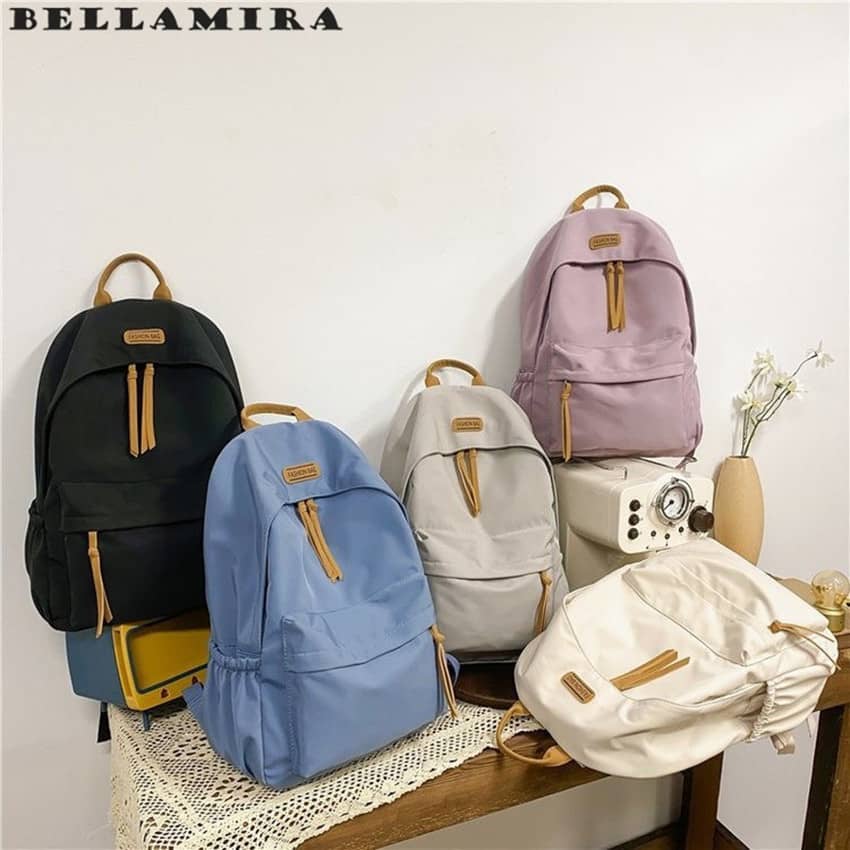 Mochila Escolar Grande Feminina Mochila Impermeavel Colorido Elegantes Mochila De Viagem Versátil Com Vários Bolsos