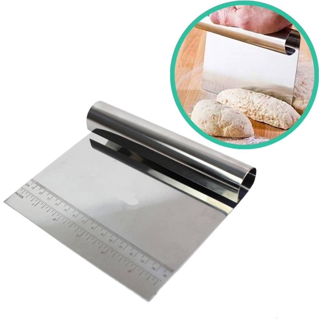 Espátula Em Inox Prática Raspador De Massa Com Cabo Tubular - KL-4193