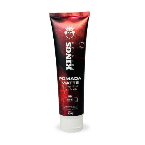 PROMOÇÃO LIQUIDA ESTOQUE Pomada Modeladora Matte Bisnaga Premium 100g - KingsQUEIMA DE ESTOQUE