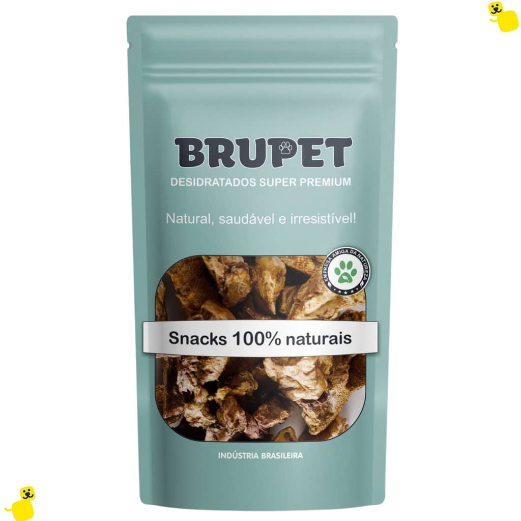 Pulmão Suíno Brupet 50g Petisco para Cachorro Petisco Desidratado para Cachorro Pulmão Suino