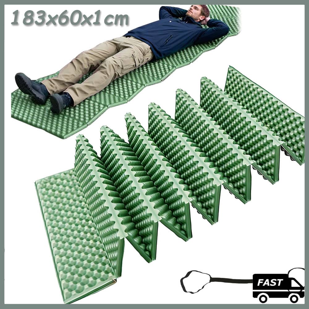 183x60x1cm Termico Camping Isolante Termico Colchonete Camping Acampamento Tapete Dobrável à Prova de Umidad Verde