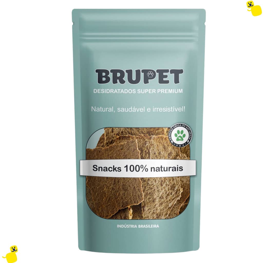 Chips Bovino Brupet 100g Petisco para Cachorro Petisco Desidratado para Cachorro Snacks Petisco Cães