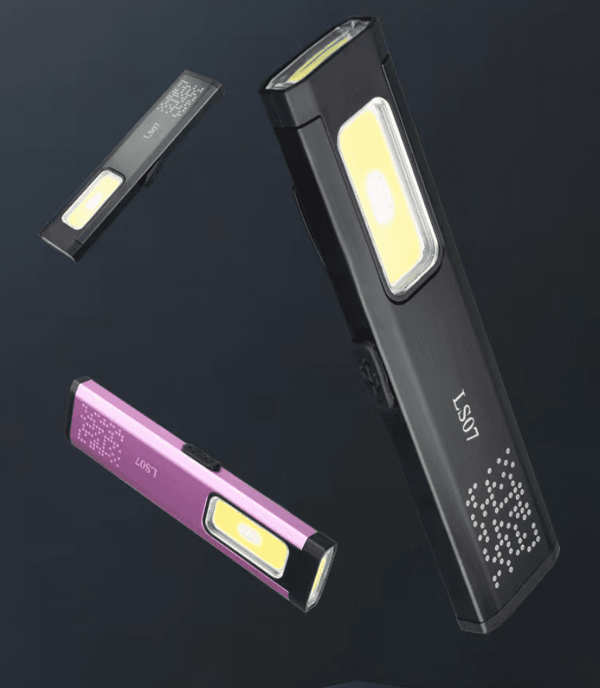 Lanterna LED De Alto Brilho Com Luz Lateral , Clipe Magnético De Aço Inoxidável À Prova D'água IPX4 Para Esqui , Caminha