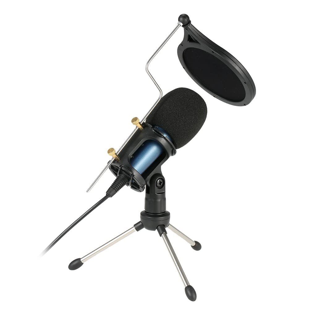 Microfone Condensador De Gravação Microfone Do Telefone Móvel Microfone Para Computador Pc Karaoke Mic Titular Para 3.5 Milímetros Plug