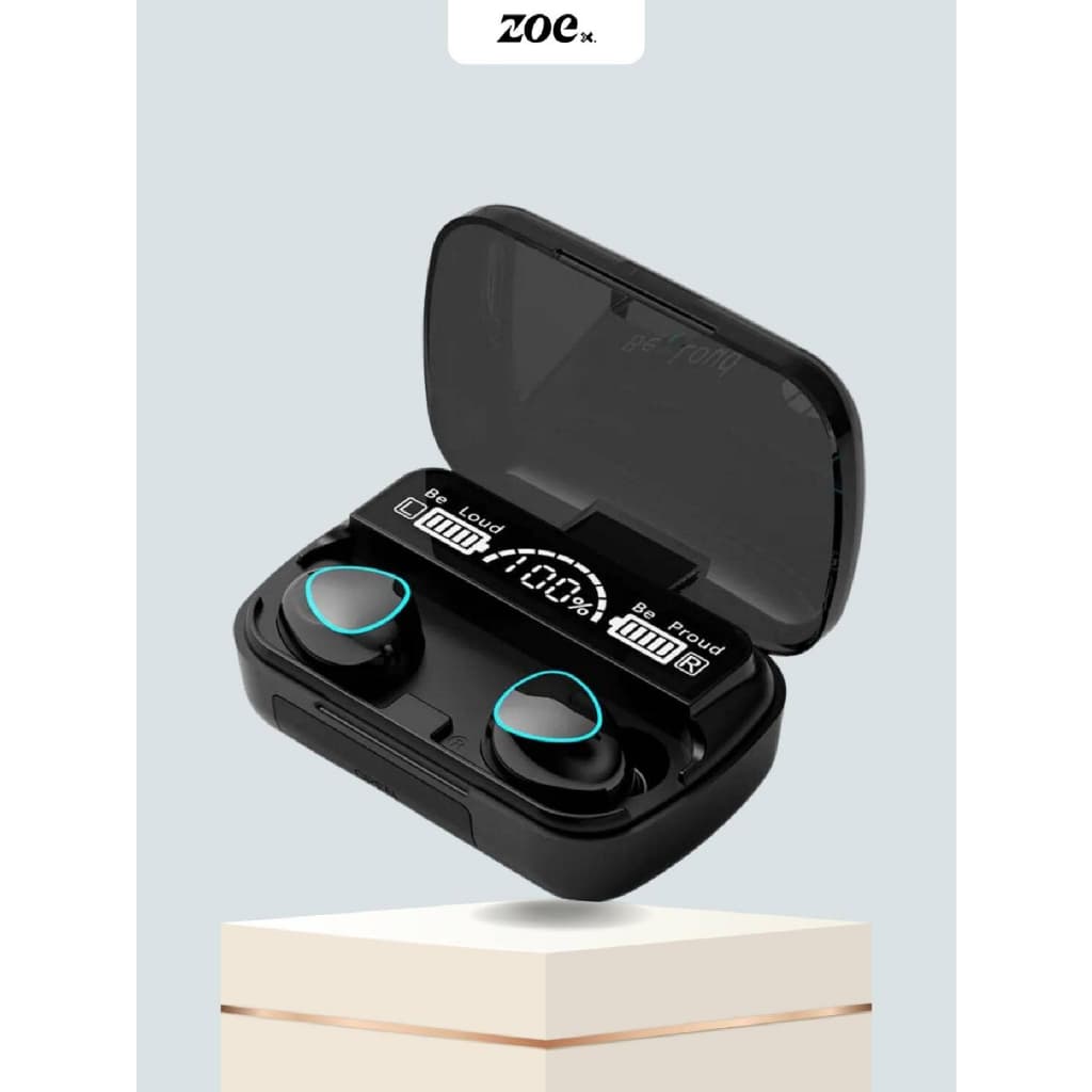 Fones de Ouvido Bluetooth M10 TWS 3500mAh: Estéreo 9D - À Prova D'água - Microfone- Caixa de Carregamento Sem Fio