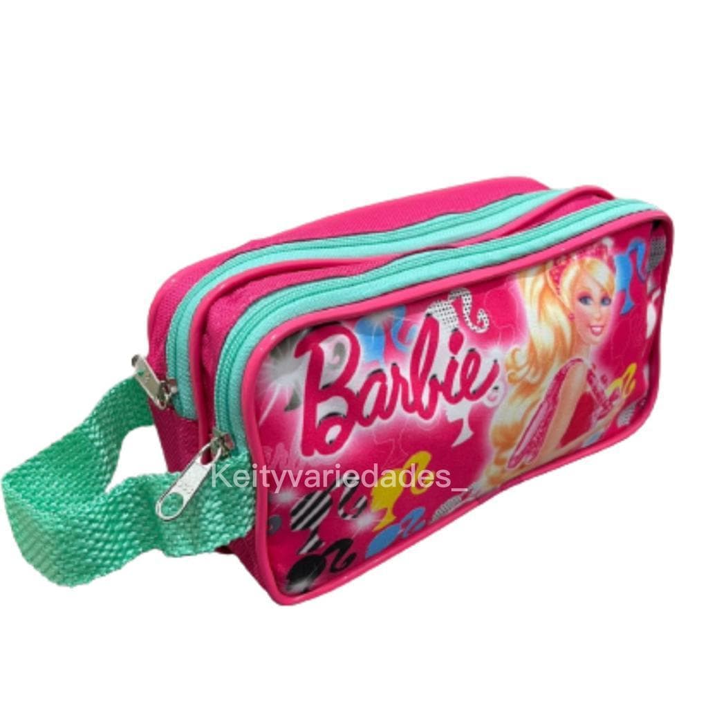 Estojo Duplo Infantil Escolar Lançamento Barbie O Filme Meninas Personagens Para Meninas Patrulia Canina Grande 2 Zíperes SUPER PROMOÇÃO Menina Infantil Criança Bolsinha Rosa Feminina Princesa Mini Diva Fashion Material Escola Tendência Volta As Aulas
