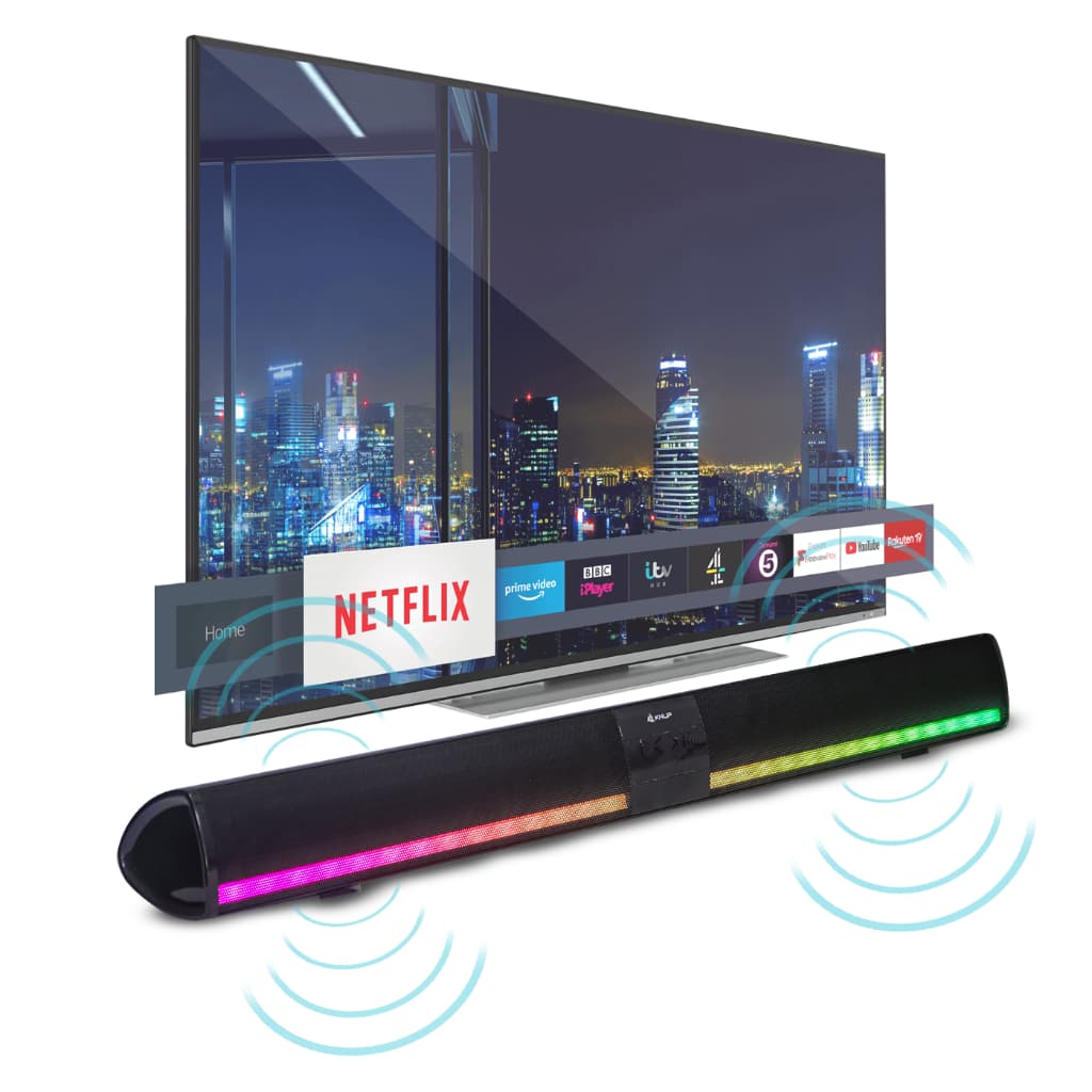 Caixa Soundbar Home Theater Bluetooth Sem Fio Para Smart Tv