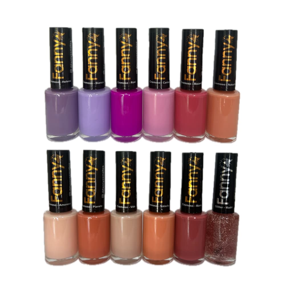 ESMALTES A SUA ESCOLHA 6 UNIDADES FANNY ATACADO PROMOÇÃO