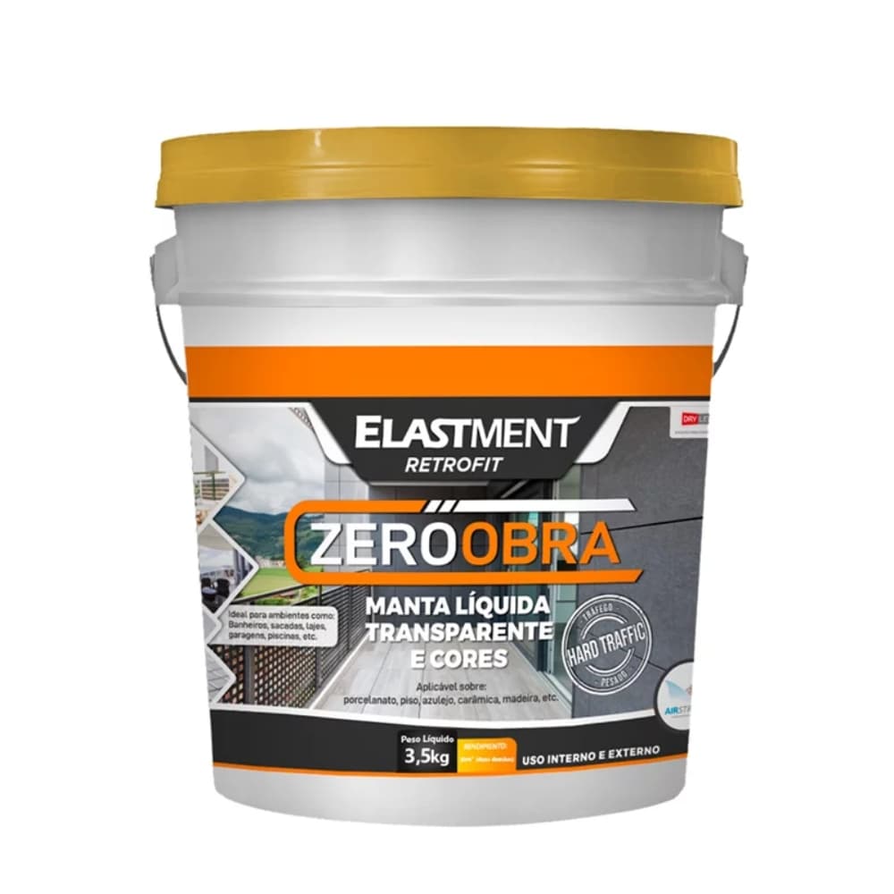 Verniz Pu Para Piso De Alto Brilho Zero Obra 3,5Kg - Elastment