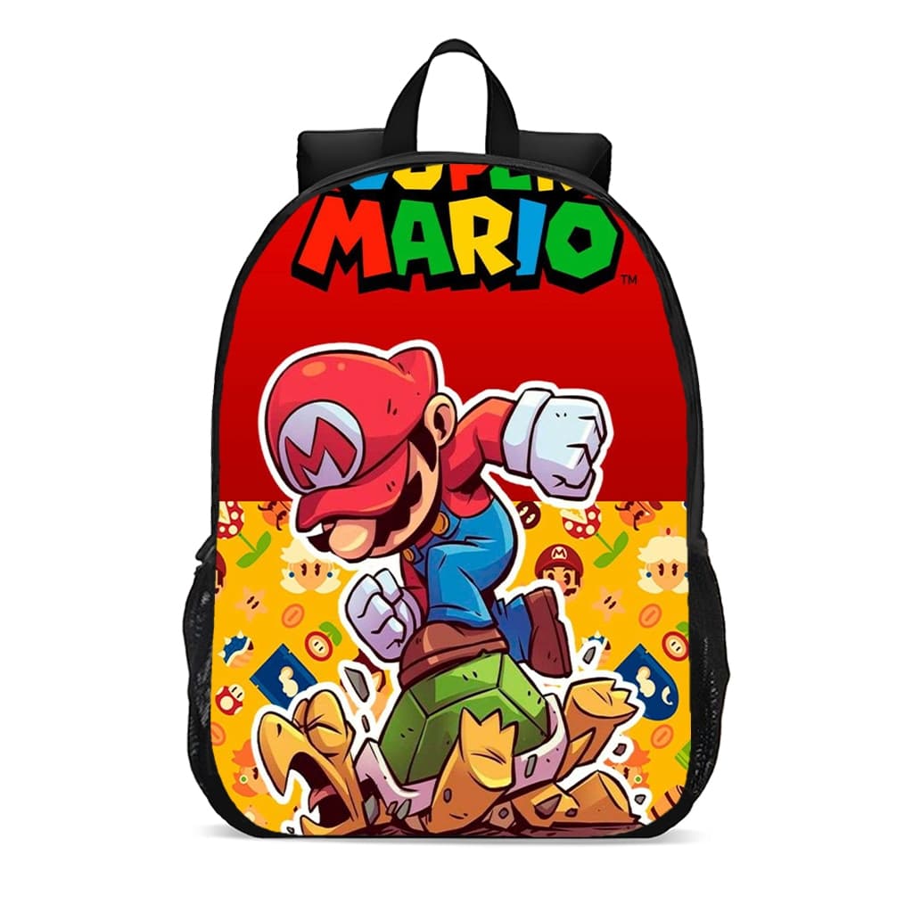 Mochila Escolar Infantil Juvenil Super mario jogo kids personagens material escolar promoção