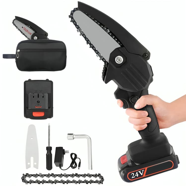 Moto Serra Elétrica Portátil A Bateria Mini Serra 24v Bivolt Moto Serra Elétrica  400w Mini Serra Elétrica