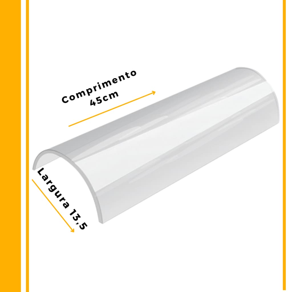 kit 5 Telha Transparente Acrilica Telha Dupla e Simples Ondulada