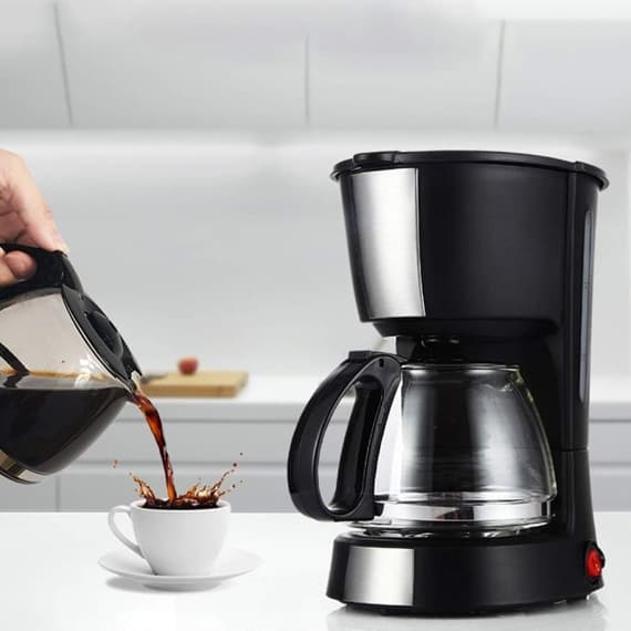 Cafeteira Elétrica Maquina De Café Automática Vidro Capacidade Até 900ml 110v Modelo SK-125
