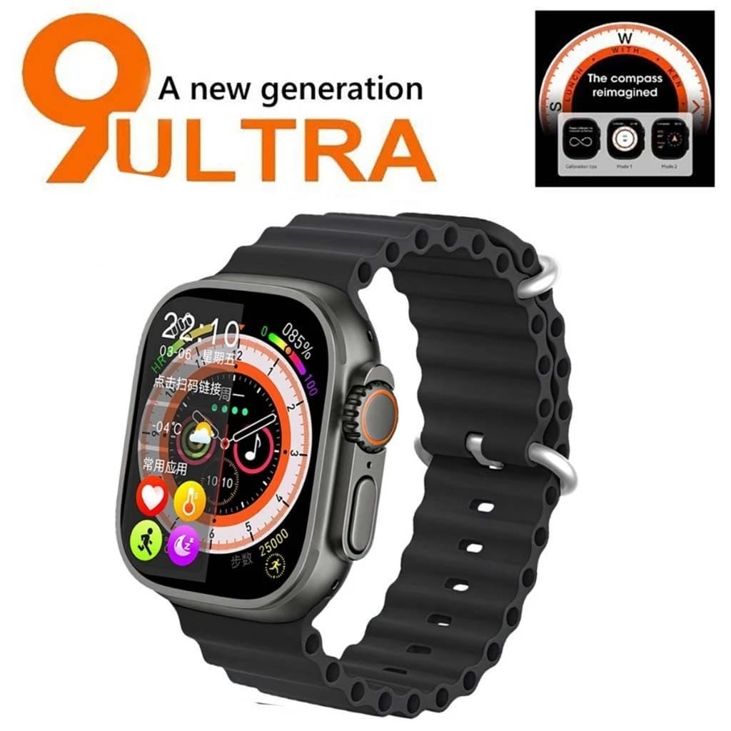 Smartwatch Ultra U9 2026 Novo Inteligente watch 9 Ultra 2 Série 9 Bússola 2.2 Tela 49mm