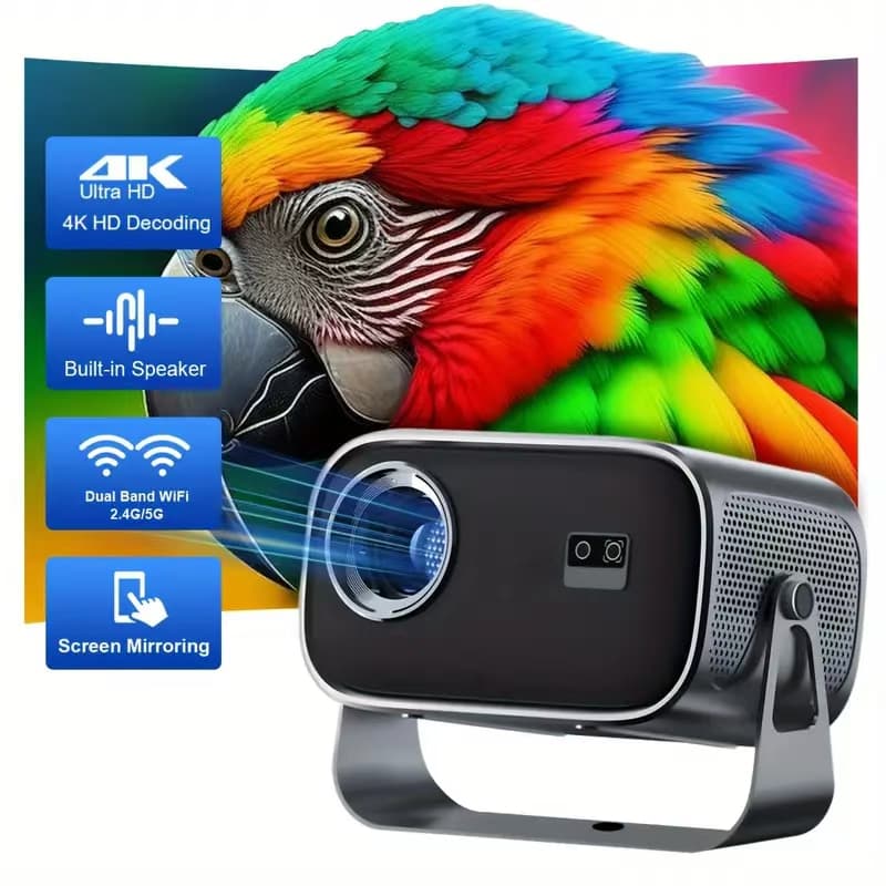 A10 Smart Android projetor de comércio exterior portátil projetor 4K casa projetor ao ar livre
