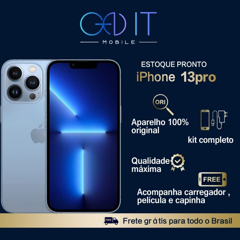 iPhone 13 Pro 128GB ou 256GB Carregador Garantia e Nota Fiscal
