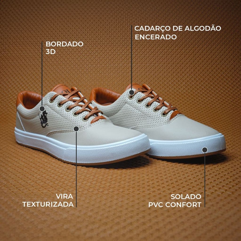 Tenis Masculino Casual Polo Ocean Tênis Casual Masculino Sapatenis Casual Social Sapato Masculino