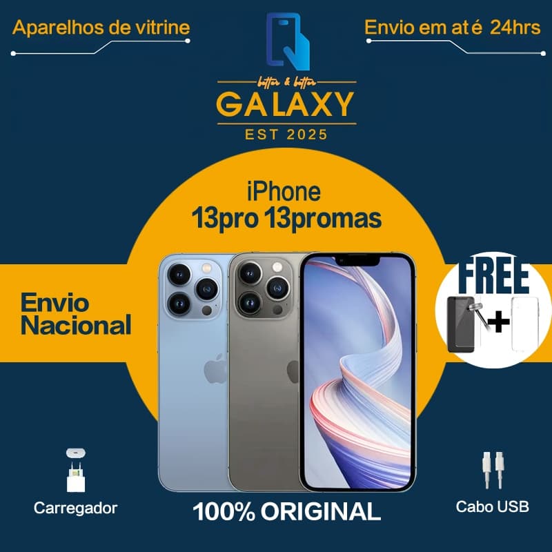 iPhone 13 Pro 128GB ou 256GB Carregador Garantia e Nota Fiscal