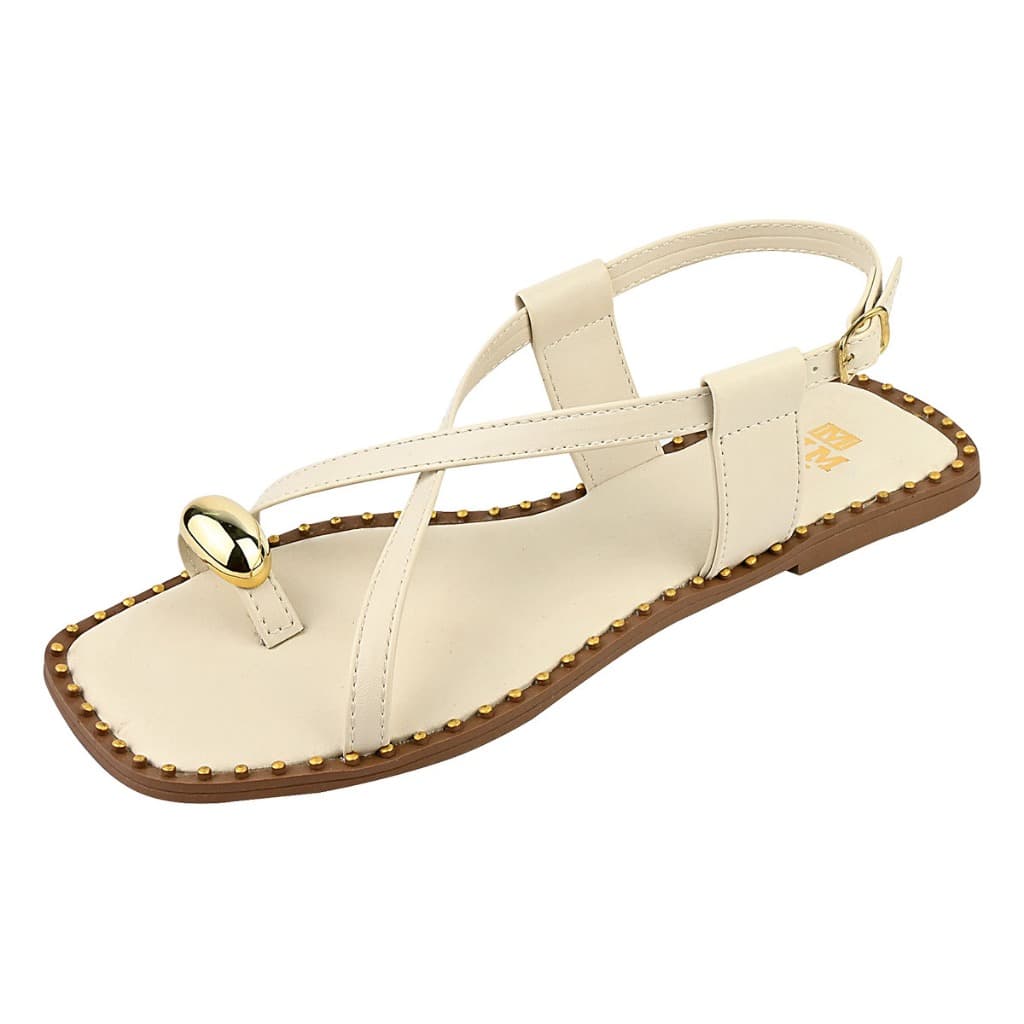 Sandália Feminina Rasteira Chinelo Bico Quadrado Tira Dedinho Rasteirinha Confórtavel Flat