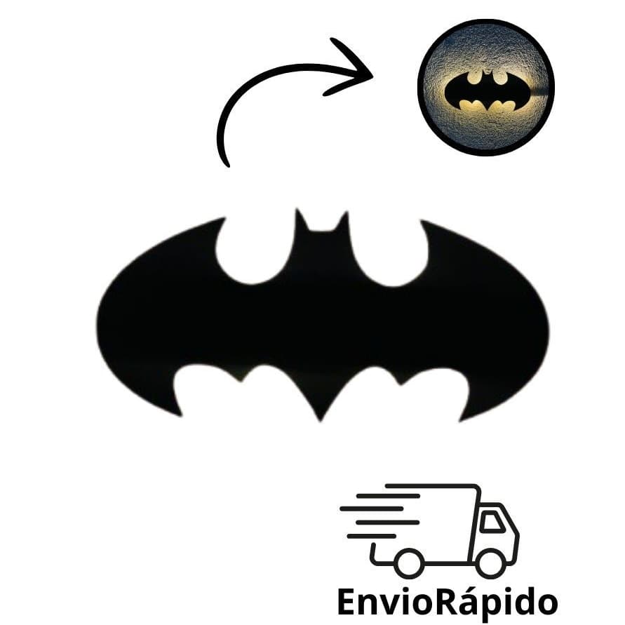 Luminária Abajur Batman Led para Quarto Infantil