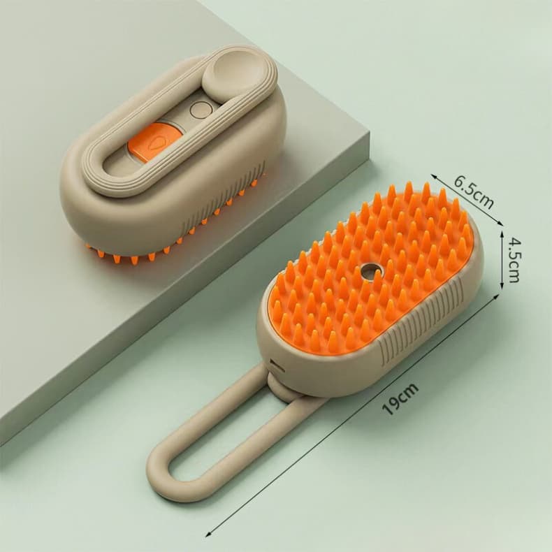 Escova A Vapor Para Gatos Cães 3 Em 1 Escovas Elétricas De Pêlos  Pente
