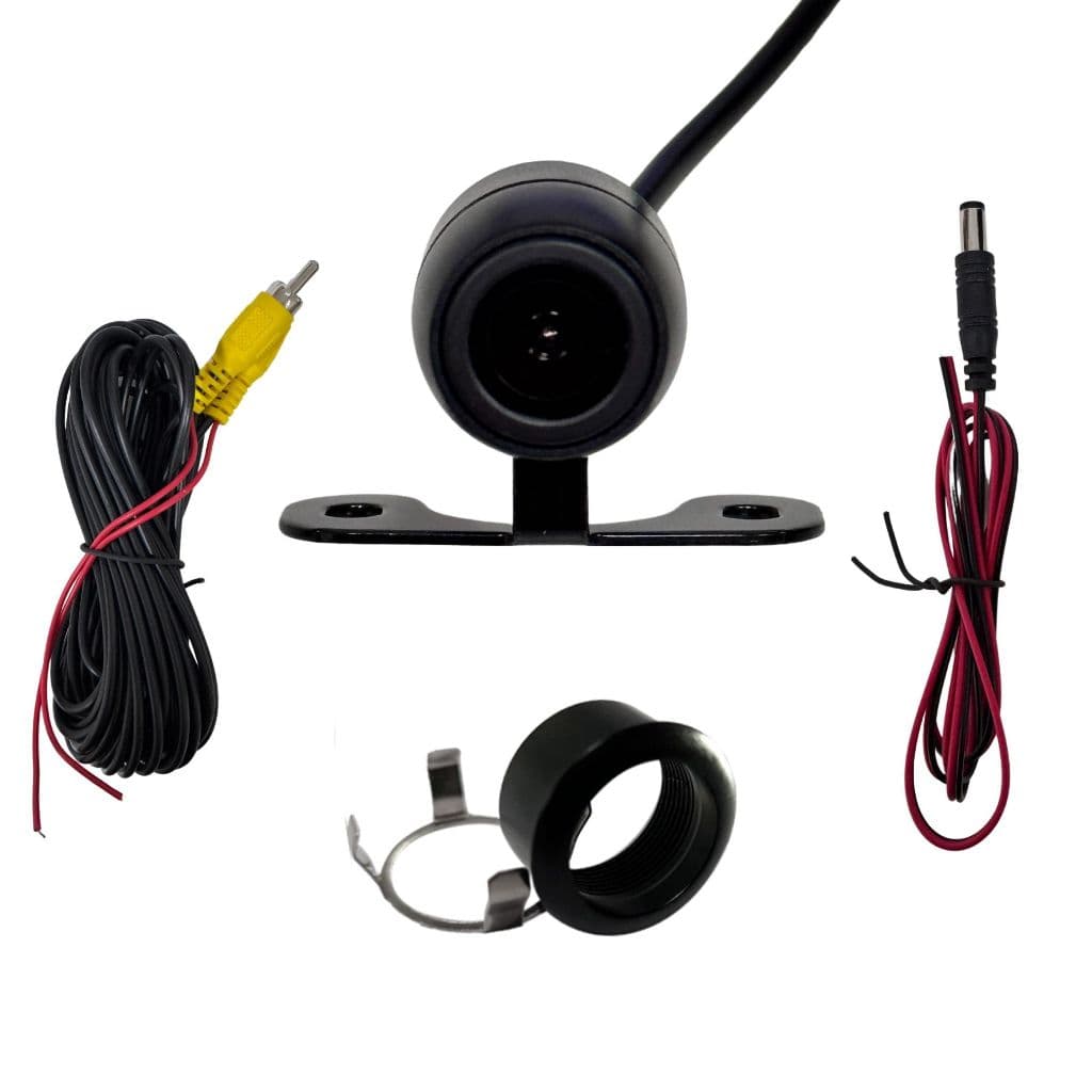 Câmera de Ré ou Frontal Universal 12v 5 Metros cabo RCA Carro Automotivo RS-210BR Linha Fixa