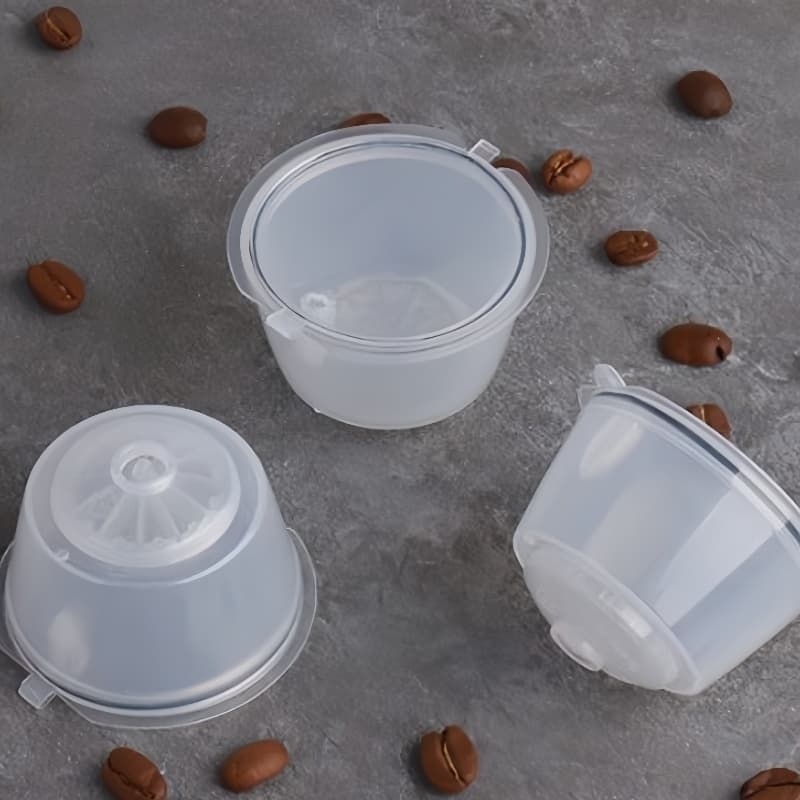 10 Peças Cápsula Reutilizável Recarregável Cafeteira, Cápsula Reutilizável Dolce Gusto