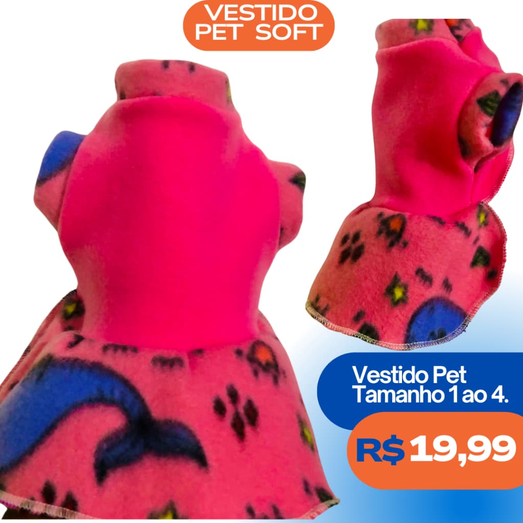 1 Vestido fofo para Pet + 1 brinde da super Pet - 100% soft -mega oferta - promoção para seu pet ✨🐶🤍