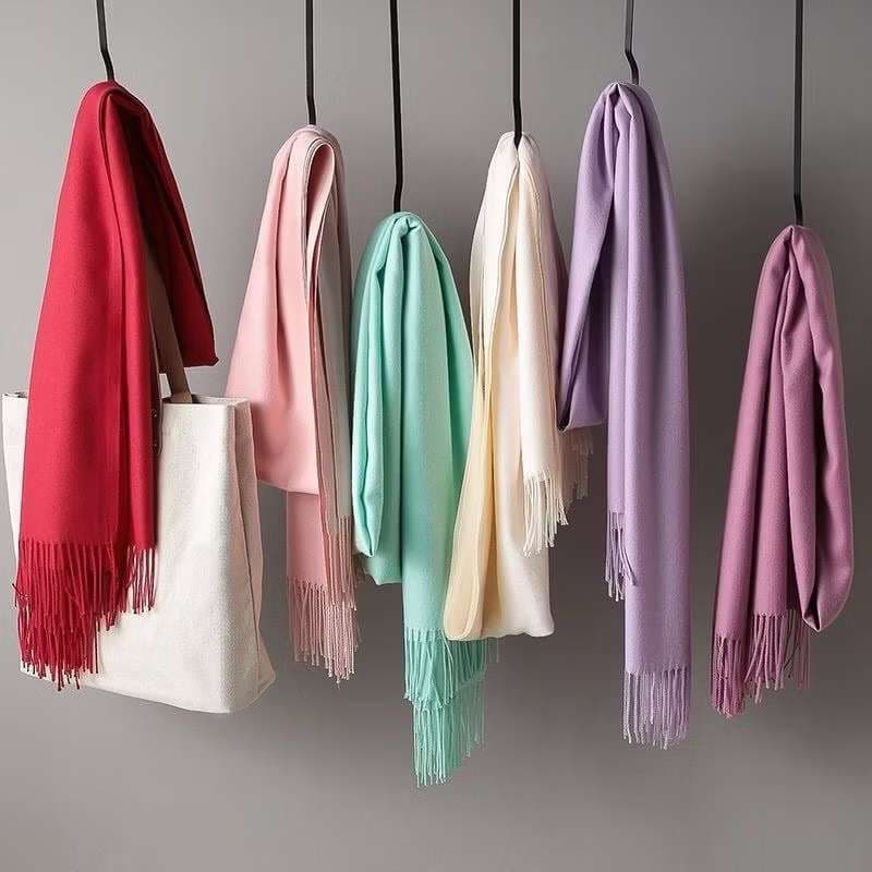 Anti-pilling cachecol feminino  de inverno com 180g
