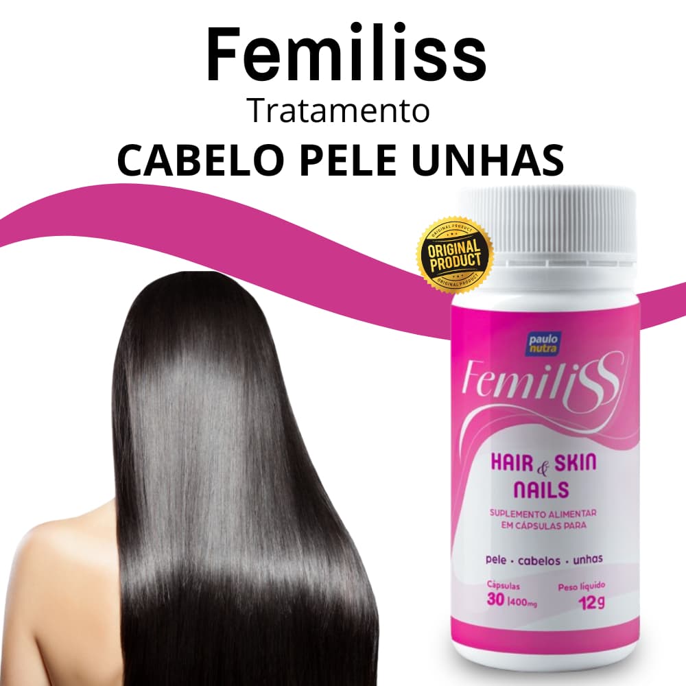 Femiliss Hair Skin Nails 400mg 30 Cápsulas