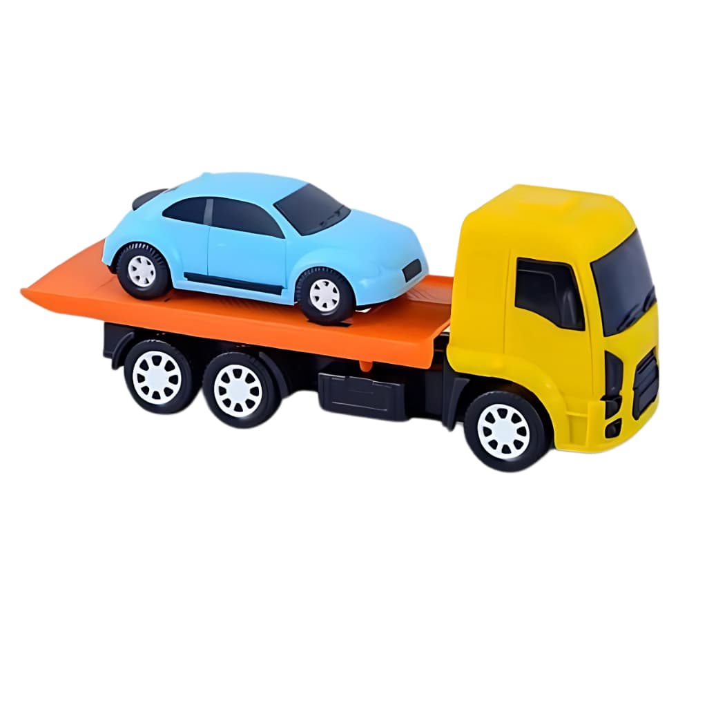 Caminhão De Brinquedo Carrinho De Brinquedo Caminhão  Reboque Guincho Articulado  Carrinho Fusca Brinquedo
