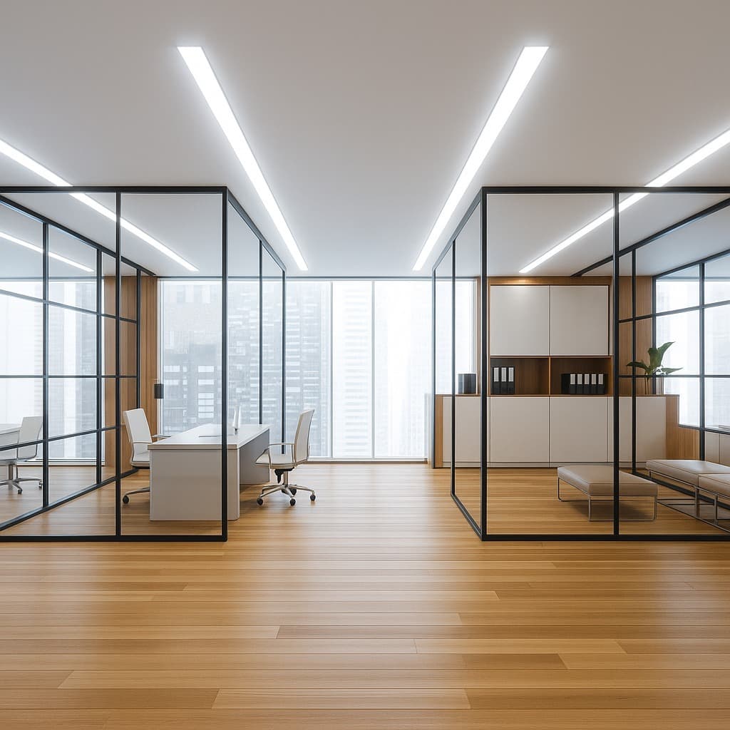Luminária Led Linear Slim 80w Tubular 120cm 6500k sobrepor calha